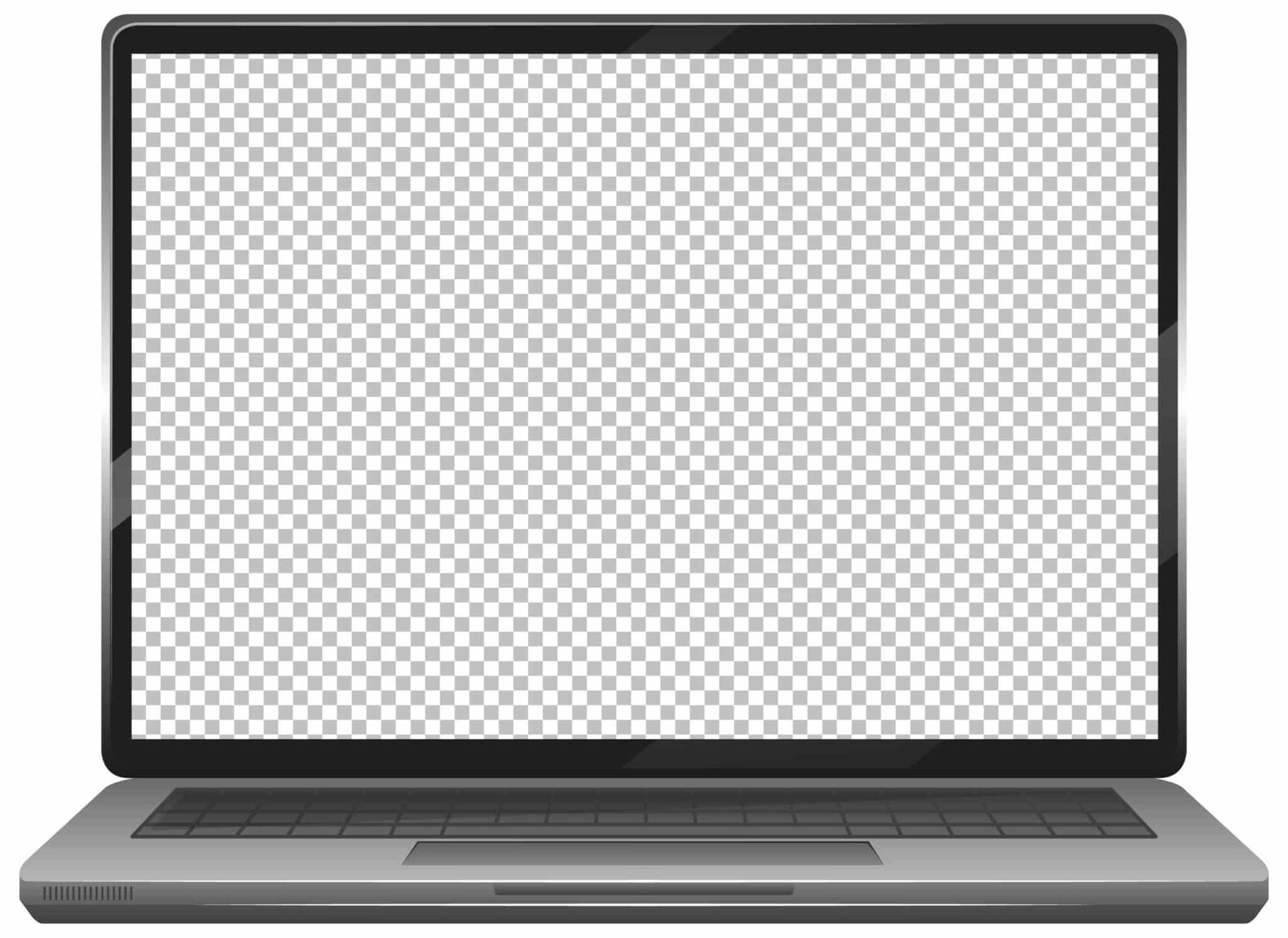 mockup 3d d'un ordinateur portable